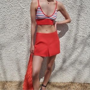 Zara Coral/ Red Skort